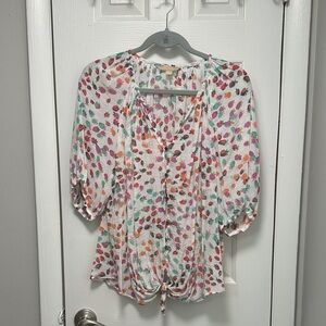 Strawberry Print Women's Blouse